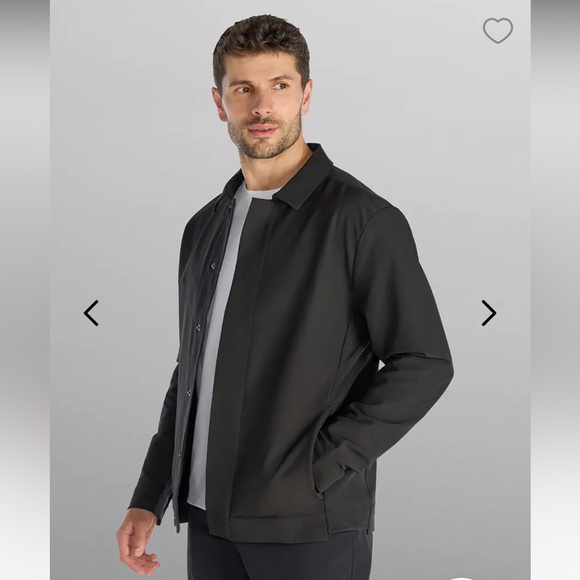 BYLT men’s district jacket black stretch classic size XL snap button up - Picture 4 of 16